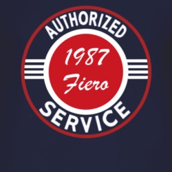 Authorized Service 1987 Pontiac Fiero Dark T Shirt