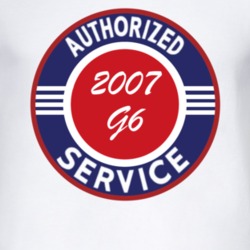 Authorized Service 2007 Pontiac G6 T Shirt
