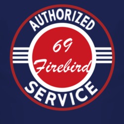 Authorized Service 1969 Pontiac Firebird Dark T Shirt