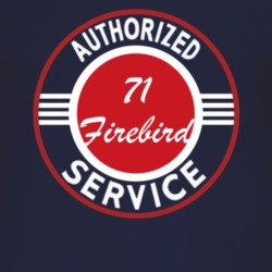 Authorized Service 1971 Pontiac Firebird Dark T Shirt