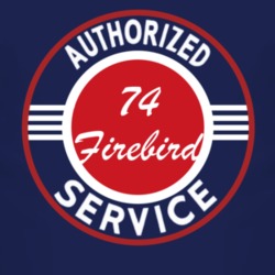 Authorized Service 1974 Pontiac Firebird Dark T Shirt