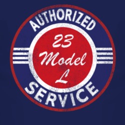 Authorized Service 1923 Lincoln Model L Distressed Look Dark T Shirt