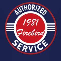 Authorized Service 1981 Pontiac Firebird Dark T Shirt
