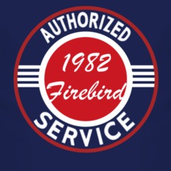 Authorized Service 1982 Pontiac Firebird Dark T Shirt