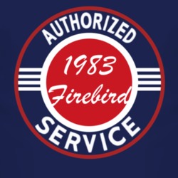 Authorized Service 1983 Pontiac Firebird Dark T Shirt
