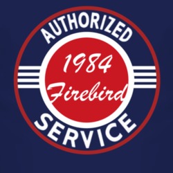 Authorized Service 1984 Pontiac Firebird Dark T Shirt