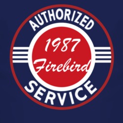 Authorized Service 1987 Pontiac Firebird Dark T Shirt