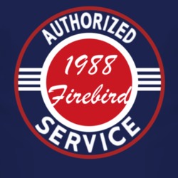 Authorized Service 1988 Pontiac Firebird Dark T Shirt