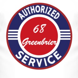 Authorized Service 1968 Chevy Greenbrier T Shirt