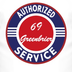 Authorized Service 1969 Chevy Greenbrier T Shirt