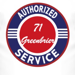Authorized Service 1971 Chevy Greenbrier T Shirt