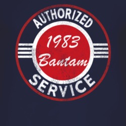 Authorized Service 1983 Bantam Distressed Look Dark T Shirt