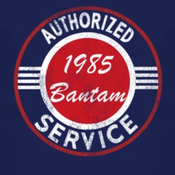 Authorized Service 1985 Bantam Distressed Look Dark T Shirt
