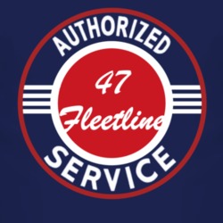 Authorized Service 1947 Chevy Fleetline Dark T Shirt