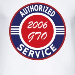 Authorized Service 2006 Pontiac GTO T Shirt