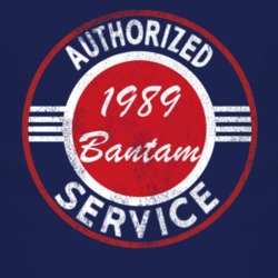 Authorized Service 1989 Bantam Distressed Look Dark T Shirt