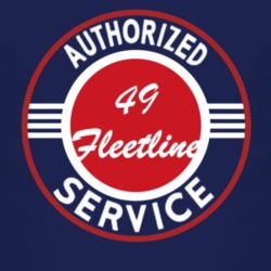 Authorized Service 1949 Chevy Fleetline Dark T Shirt