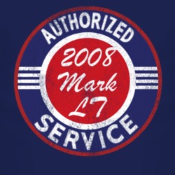 Authorized Service 2008 Lincoln Mark LT Distressed Look Dark T Shirt