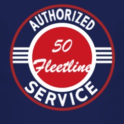 Authorized Service 1950 Chevy Fleetline Dark T Shirt