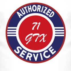 Authorized Service 1971 PLYMOUTH GTX T Shirt