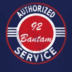 Authorized Service 1992 Bantam Distressed Look Dark T Shirt