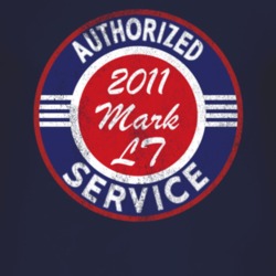 Authorized Service 2011 Lincoln Mark LT Distressed Look Dark T Shirt