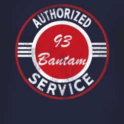 Authorized Service 1993 Bantam Distressed Look Dark T Shirt