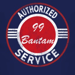 Authorized Service 1999 Bantam Distressed Look Dark T Shirt