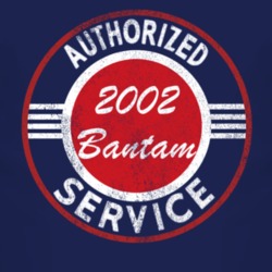 Authorized Service 2002 Bantam Distressed Look Dark T Shirt