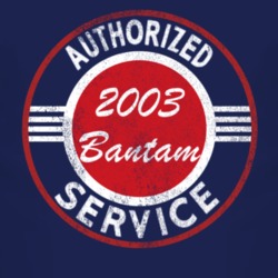 Authorized Service 2003 Bantam Distressed Look Dark T Shirt