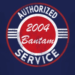 Authorized Service 2004 Bantam Distressed Look Dark T Shirt