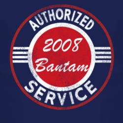 Authorized Service 2008 Bantam Distressed Look Dark T Shirt