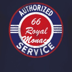 Authorized Service 1966 Dodge Royal Monaco Distressed Look Dark T Shir