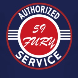 Authorized Service 1959 PLYMOUTH FURY Dark T Shirt