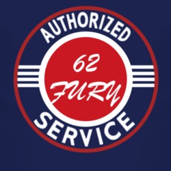 Authorized Service 1962 PLYMOUTH FURY Dark T Shirt
