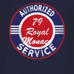 Authorized Service 1979 Dodge Royal Monaco Distressed Look Dark T Shir