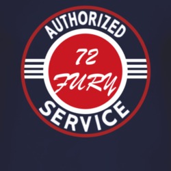 Authorized Service 1972 PLYMOUTH FURY Dark T Shirt