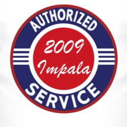 Authorized Service 2009 Chevy Impala T Shirt