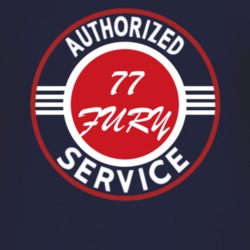 Authorized Service 1977 PLYMOUTH FURY Dark T Shirt