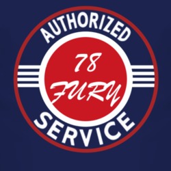 Authorized Service 1978 PLYMOUTH FURY Dark T Shirt