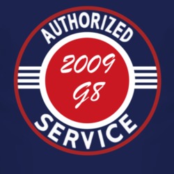 Authorized Service 2009 Pontiac G8 Dark T Shirt