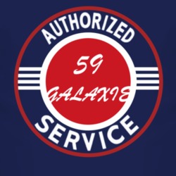 Authorized Service 1959  GALAXIE Dark T Shirt