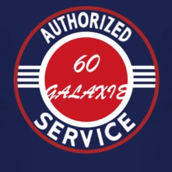 Authorized Service 1960  GALAXIE Dark T Shirt