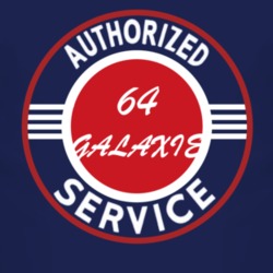 Authorized Service 1964  GALAXIE Dark T Shirt