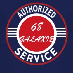 Authorized Service 1968  GALAXIE Dark T Shirt