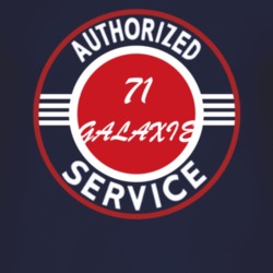 Authorized Service 1971  GALAXIE Dark T Shirt