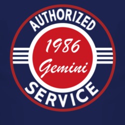 Authorized Service 1986 Chevy Gemini Dark T Shirt