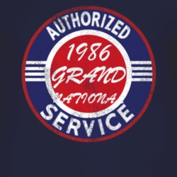 Authorized Service 1986 BUICK GRAND NATIONAL Distressed Look Dark T Sh