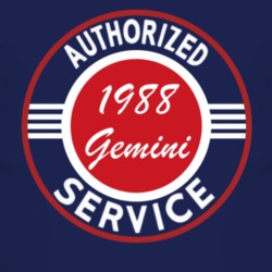 Authorized Service 1988 Chevy Gemini Dark T Shirt