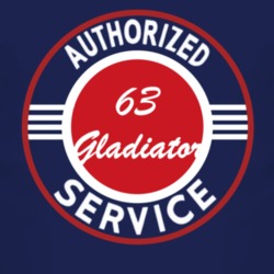 Authorized Service 1963 Jeep Gladiator Dark T Shirt